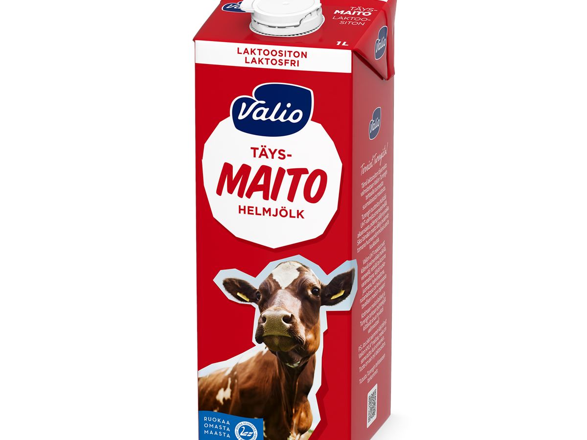 Valio täysmaito laktoositon UHT - Valio