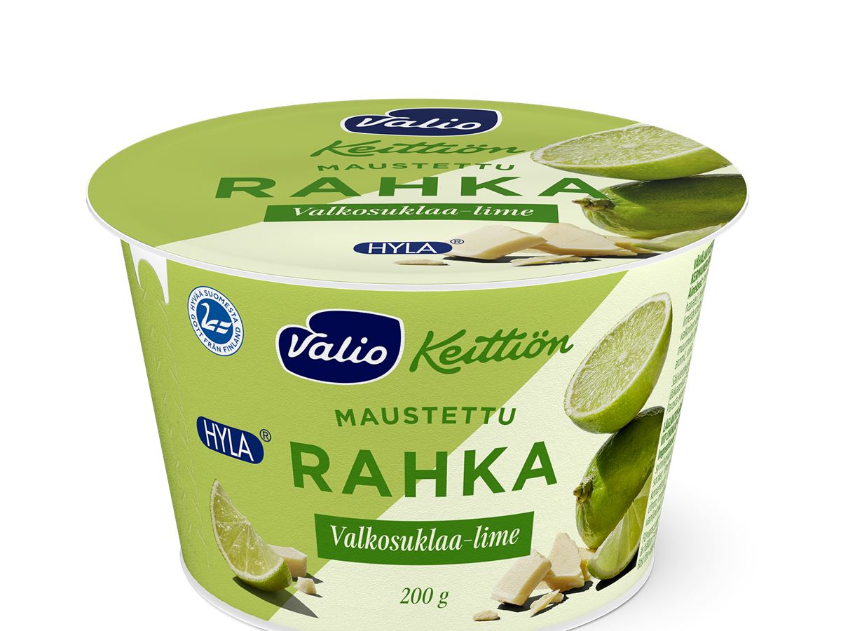 Valio Keittiön maustettu rahka valkosuklaa-lime - Valio