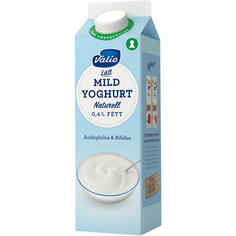 Valio Mild yoghurt naturell 0,4% 1000 g