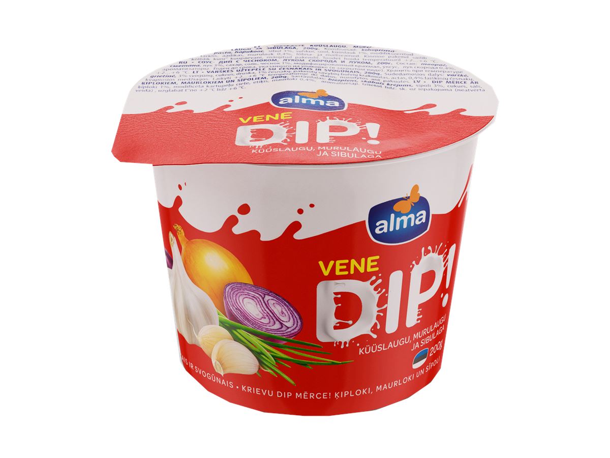 Alma Russian DIP! garlic, chives and onion 200g Valio