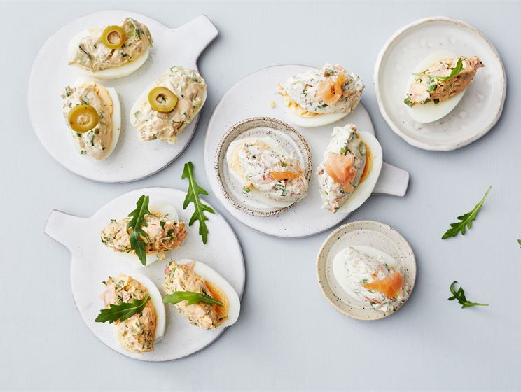 Deviled eggs eli täytetyt kananmunat