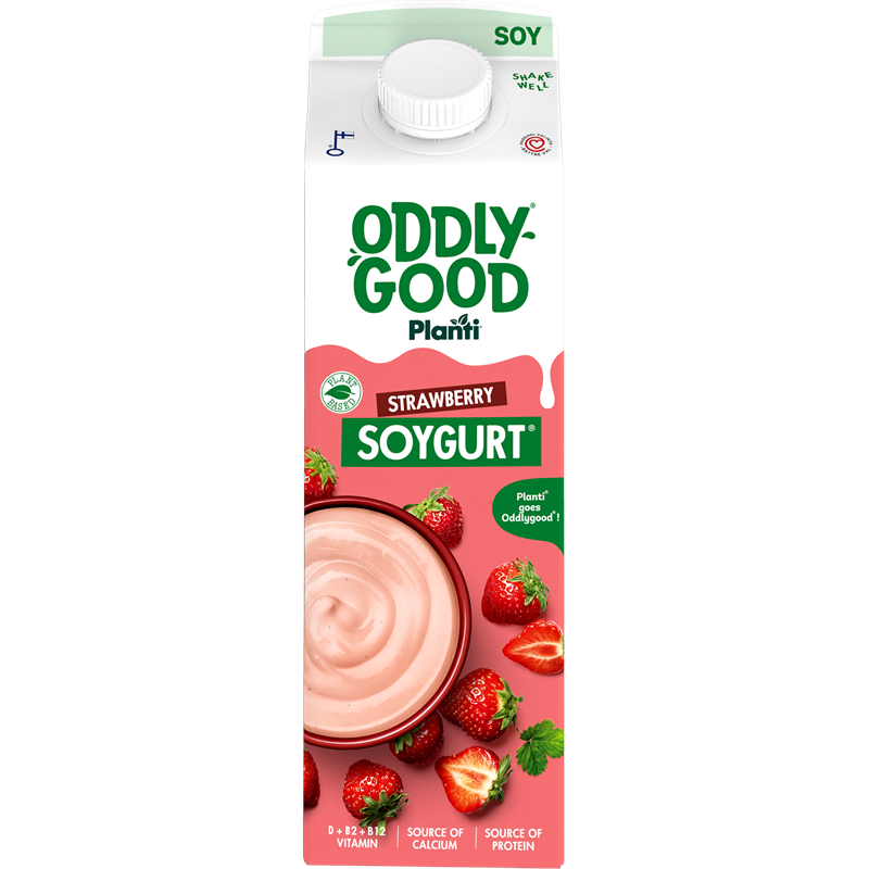 Oddlygood® Planti Soygurt 1 kg jordgubb