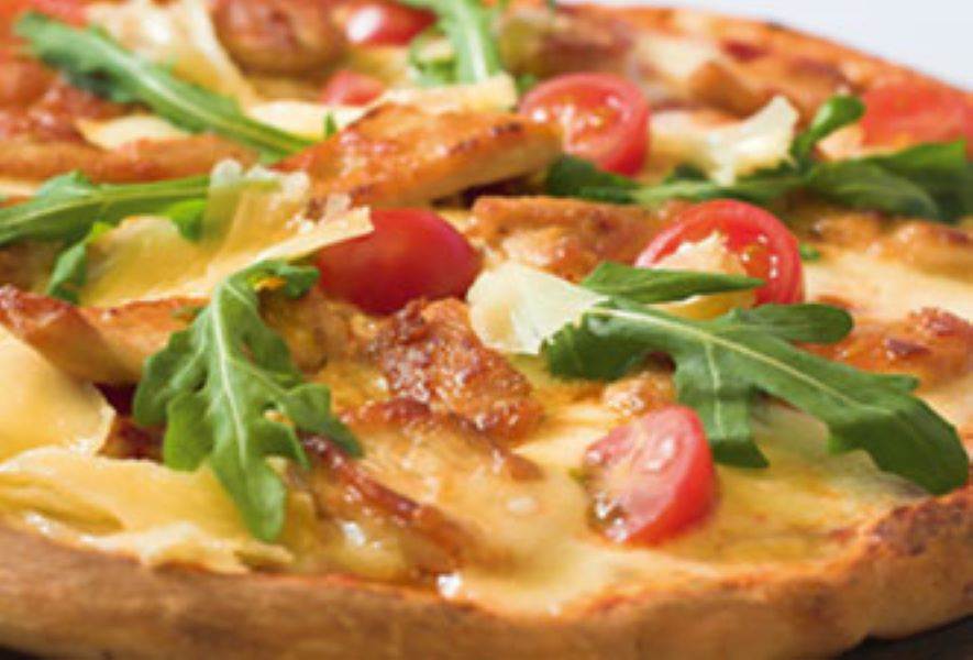 Bistro Swiss Cheese Pizza with Sausage Finlandia Cheese