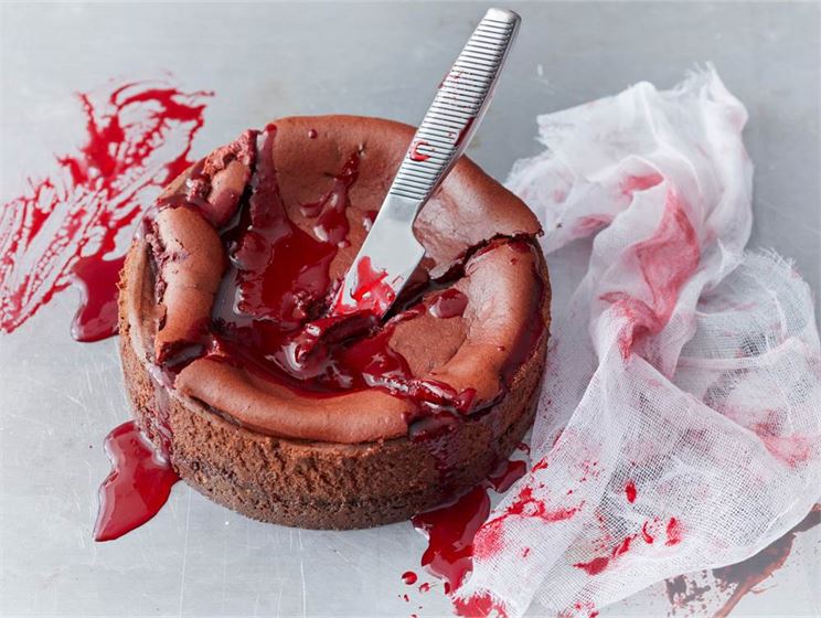 Halloween Cheesecake med chokladsmak