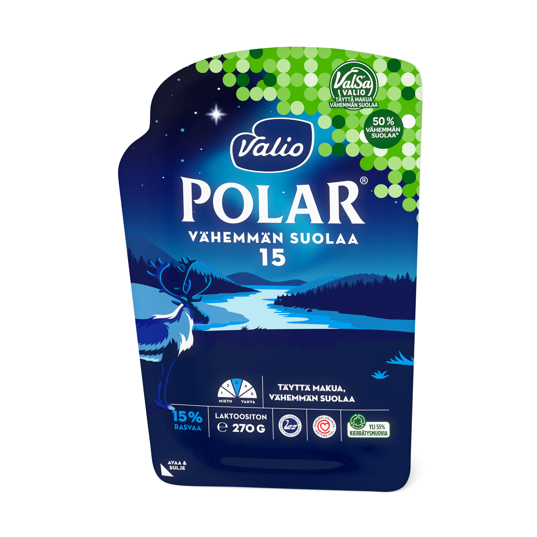 Valio Polar® Alkuperäinen 15% juustoviipale | Valio