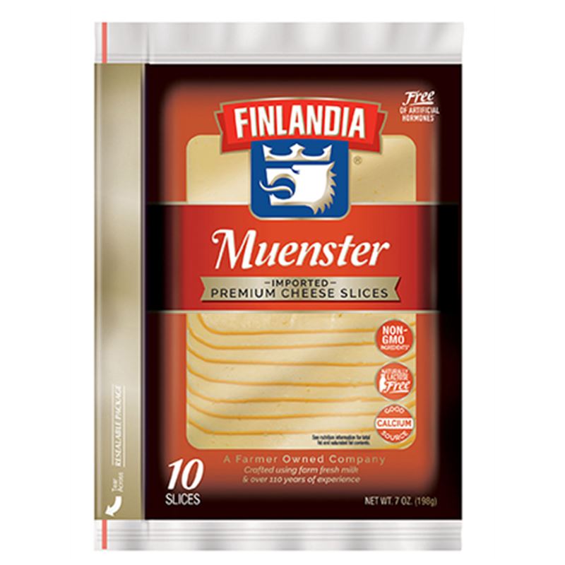 Finlandia Imported Muenster Slices Finlandia Cheese