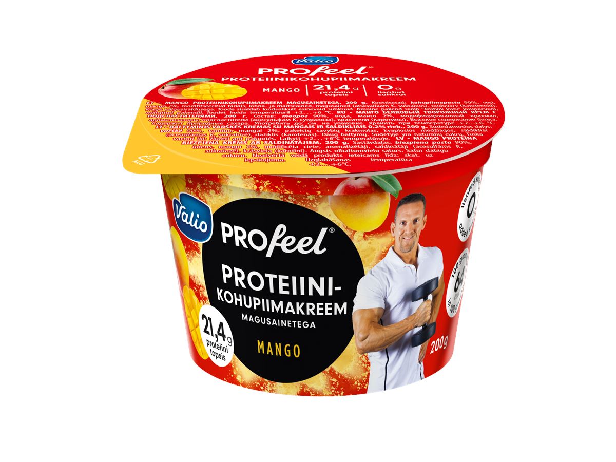 Valio PROfeel protein curd cream mango 200g Valio