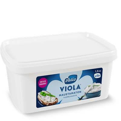 Valio Viola® 1,5 kg maustamaton tuorejuusto laktoositon