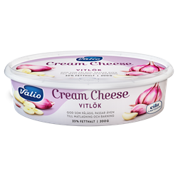 Valio Laktosfri cream cheese vitlök 23% 200 g