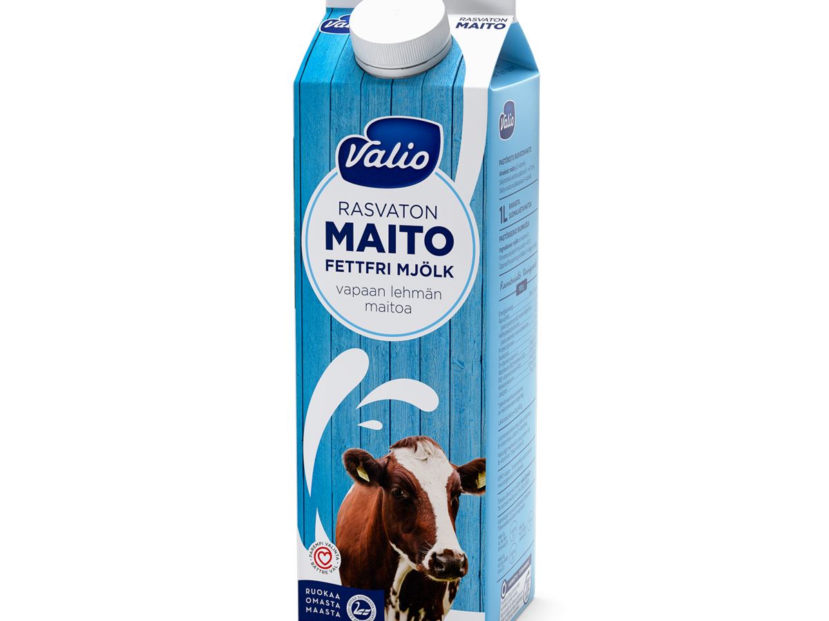 Valio Vapaan Lehm n Rasvaton Maito Valio