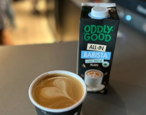 Brew a Cup of Art with Oddlygood’s Barista Oat Drink