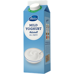 Valio Mild yoghurt naturell 3% 1000 g