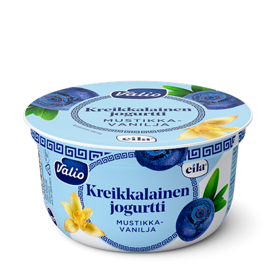 Valio kreikkalainen jogurtti 150 g mustikka-vanilja laktoositon