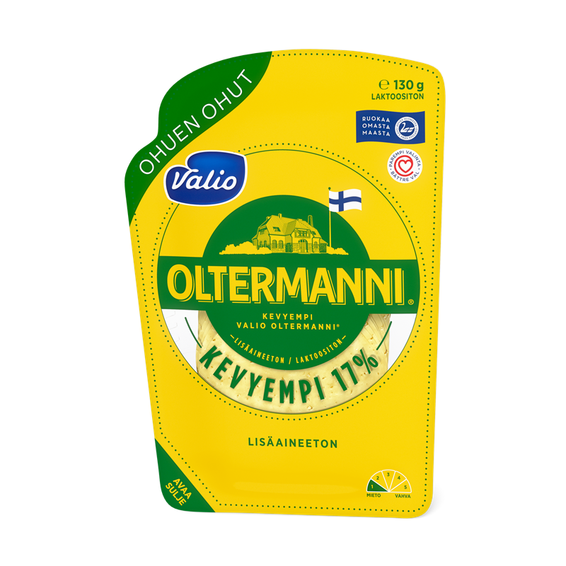 Valio Oltermanni® 17 % ohuen ohut e130 g viipale