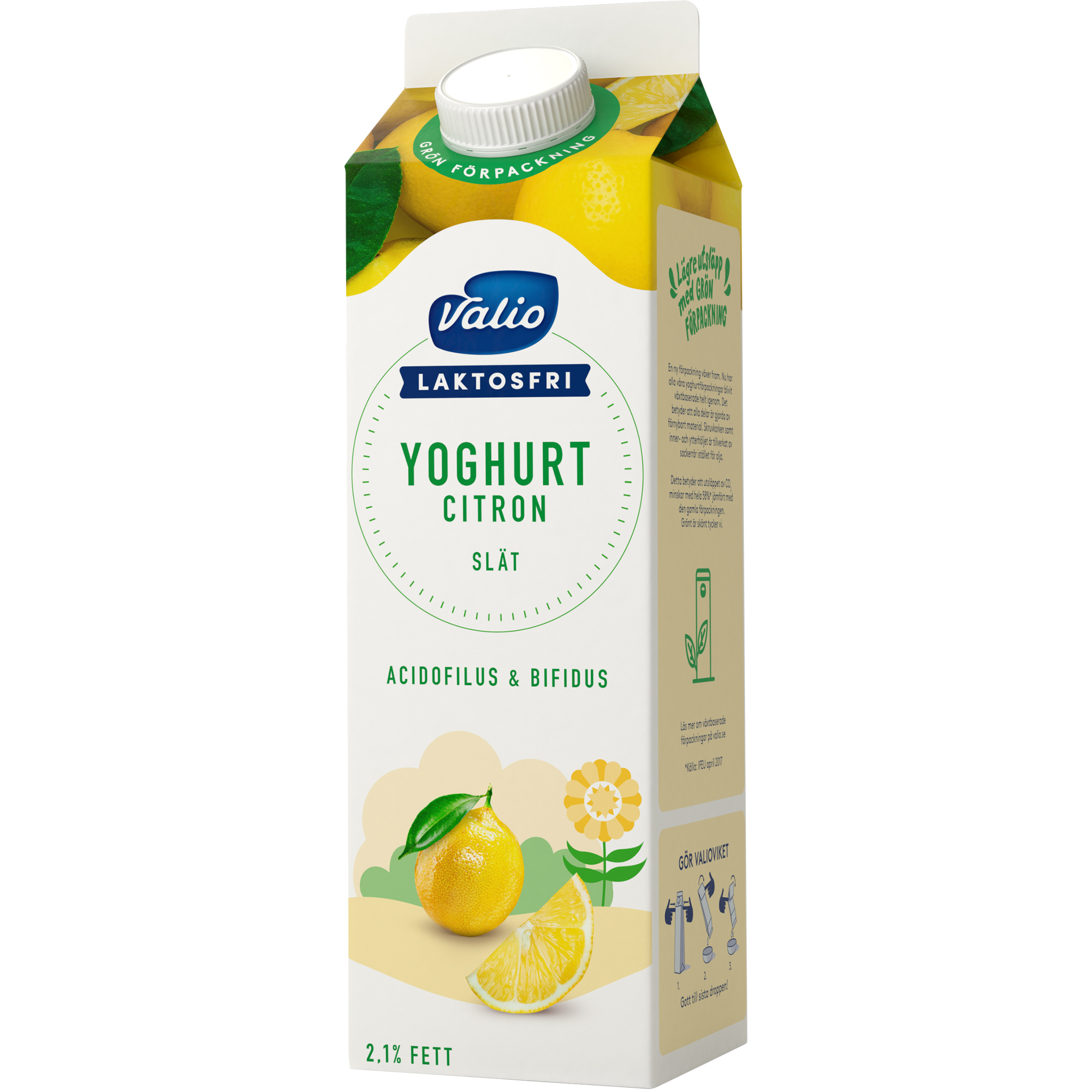 Valio Laktosfri yoghurt citron | Valio