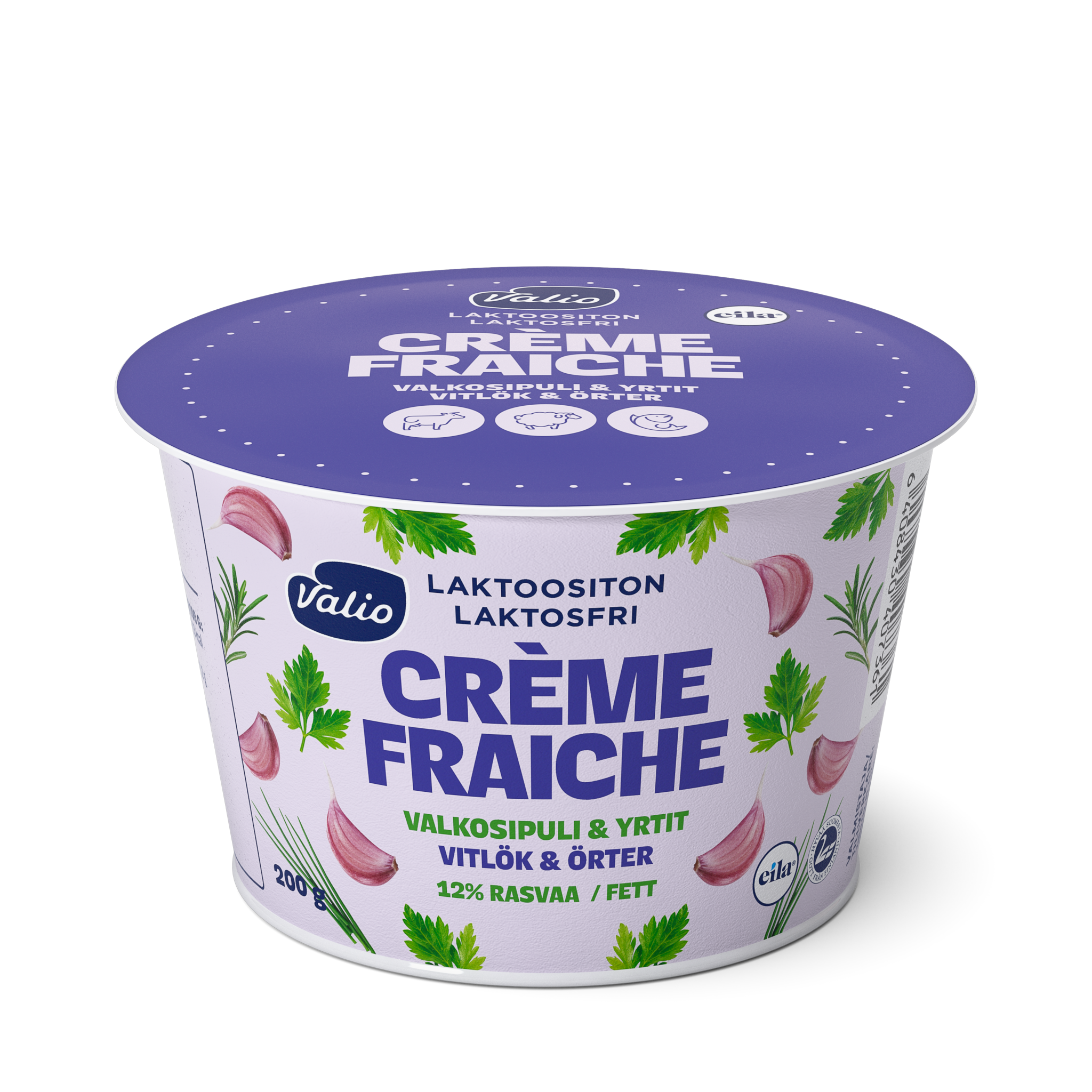 Valio crème fraîche valkosipuli & yrtit | Valio