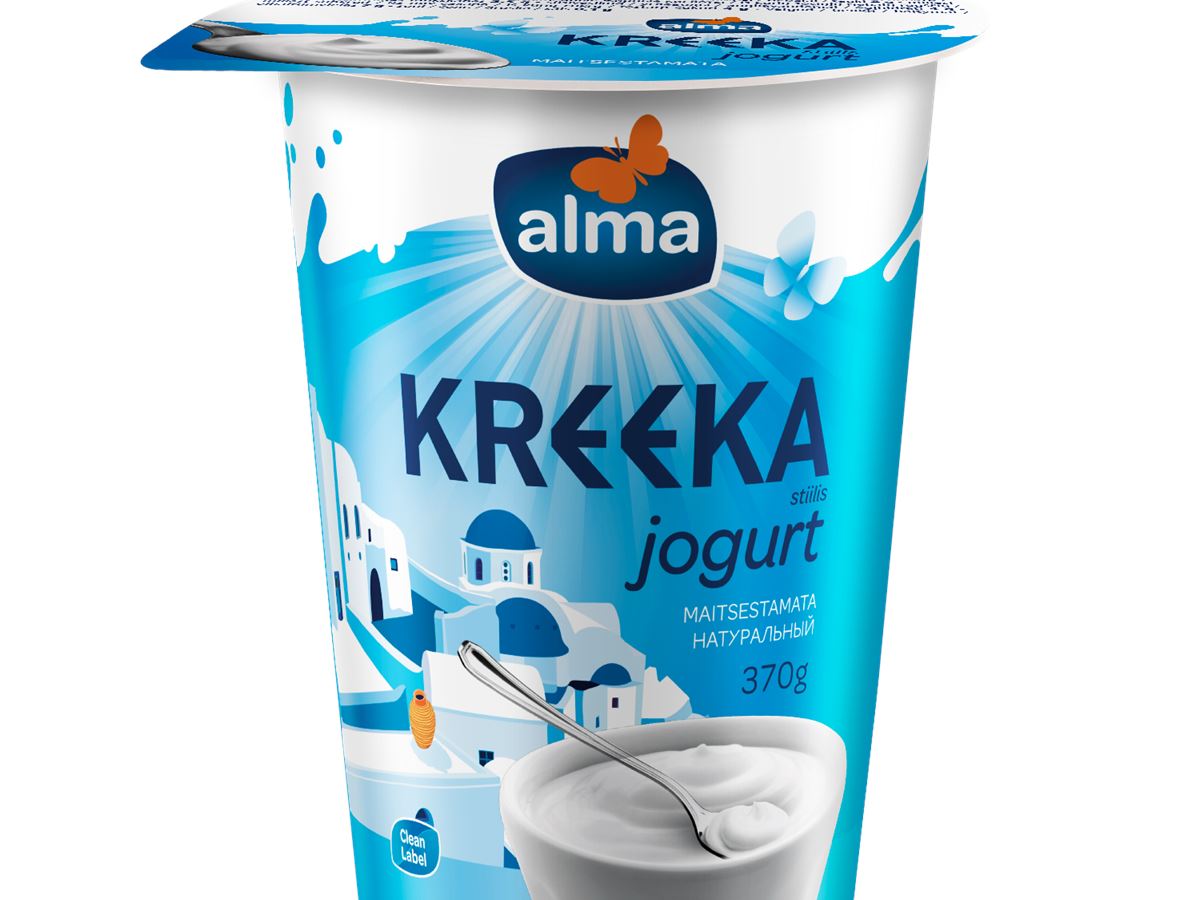 Alma unflavored greek yogurt 370g Valio
