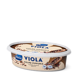 Valio Viola® kevyt e200 g kolme pippuria tuorejuusto laktoositon