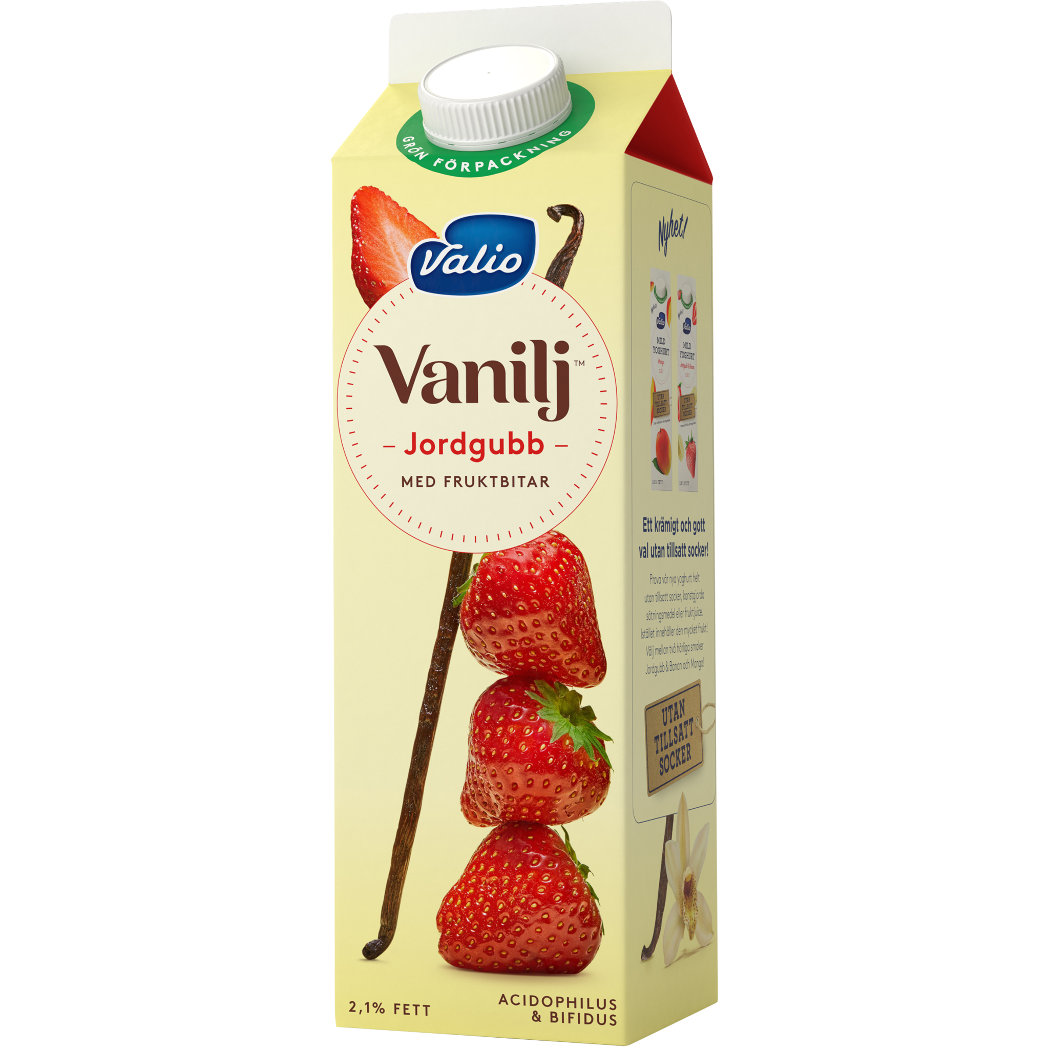 Valio Vanilj™ yoghurt jordgubb | Valio