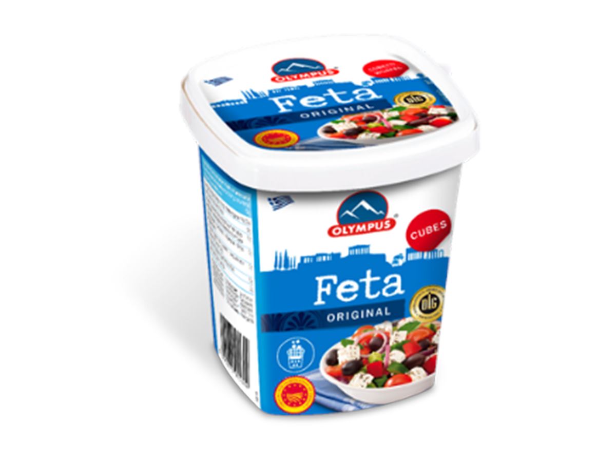 Olympus feta cheese cubes in brine 150 g Valio