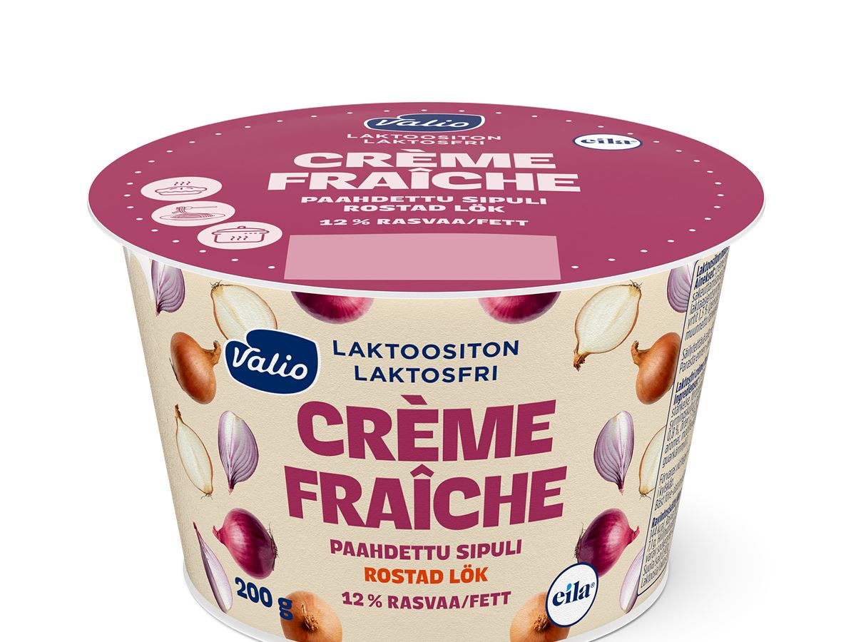 Valio Crème Fraîche 12 % Paahdettu Sipuli - Valio