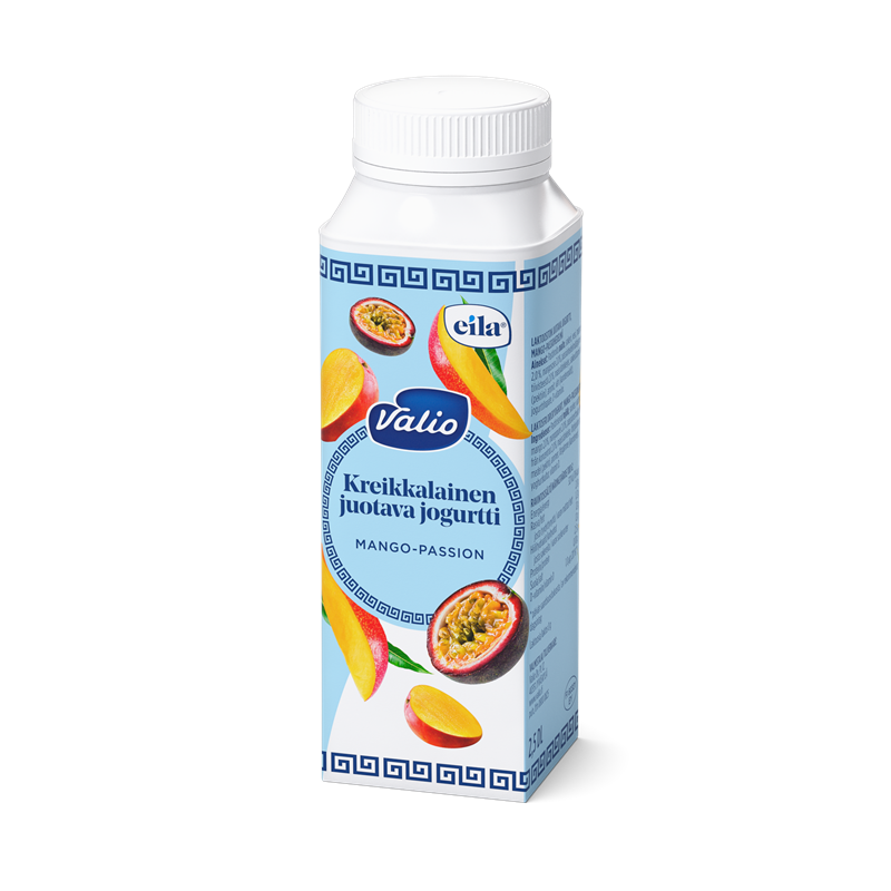 Valio kreikkalainen juotava jogurtti 2,5 dl mango-passion laktoositon