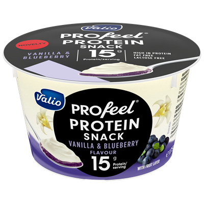Valio PROfeel®️ Protein Ванильно-черничный двухслойный йогурт