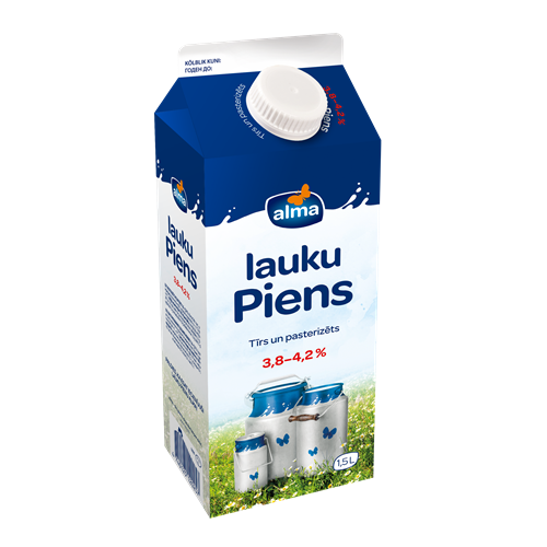 Alma whole milk 3,8-4,2%, 1,5 l