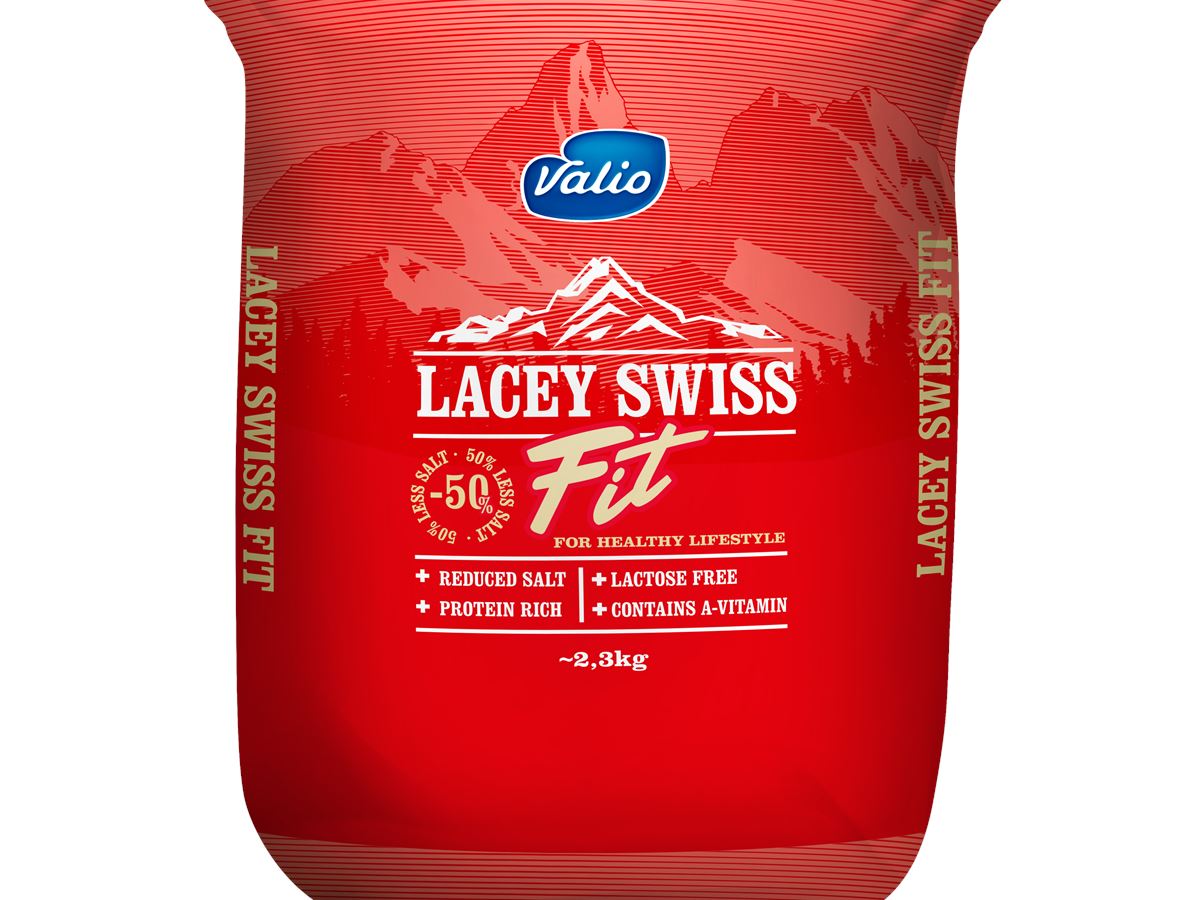 Lacey Swiss FIT cheese 2,3kg Valio