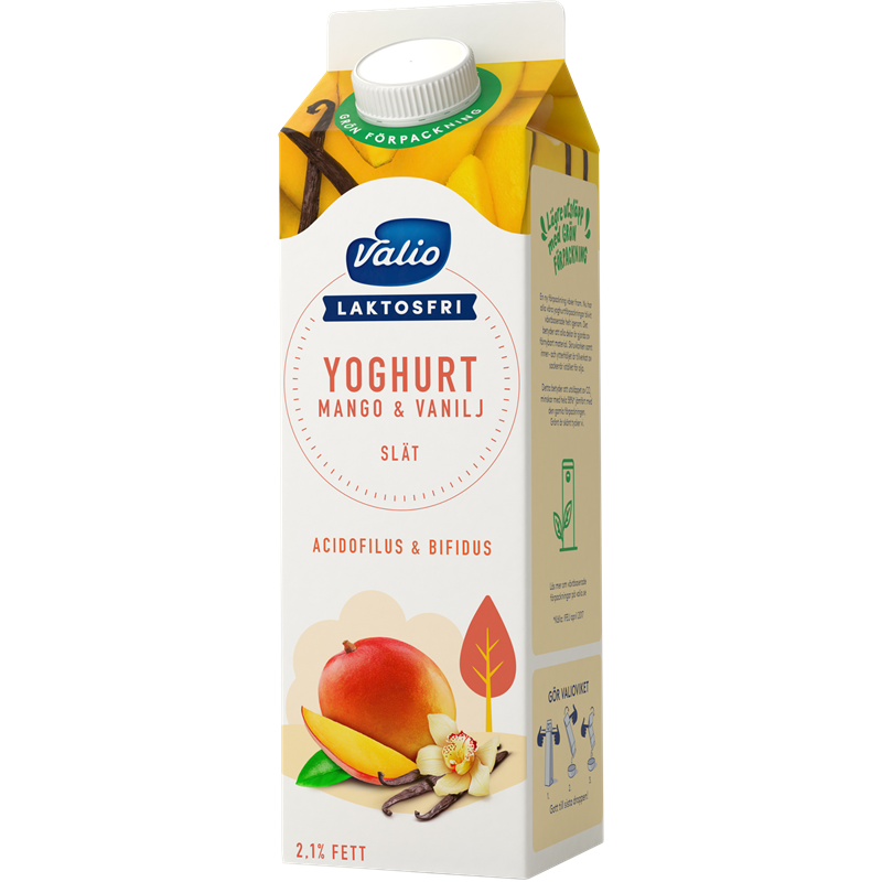 Valio Laktosfri yoghurt mango & vanilj 1000 g
