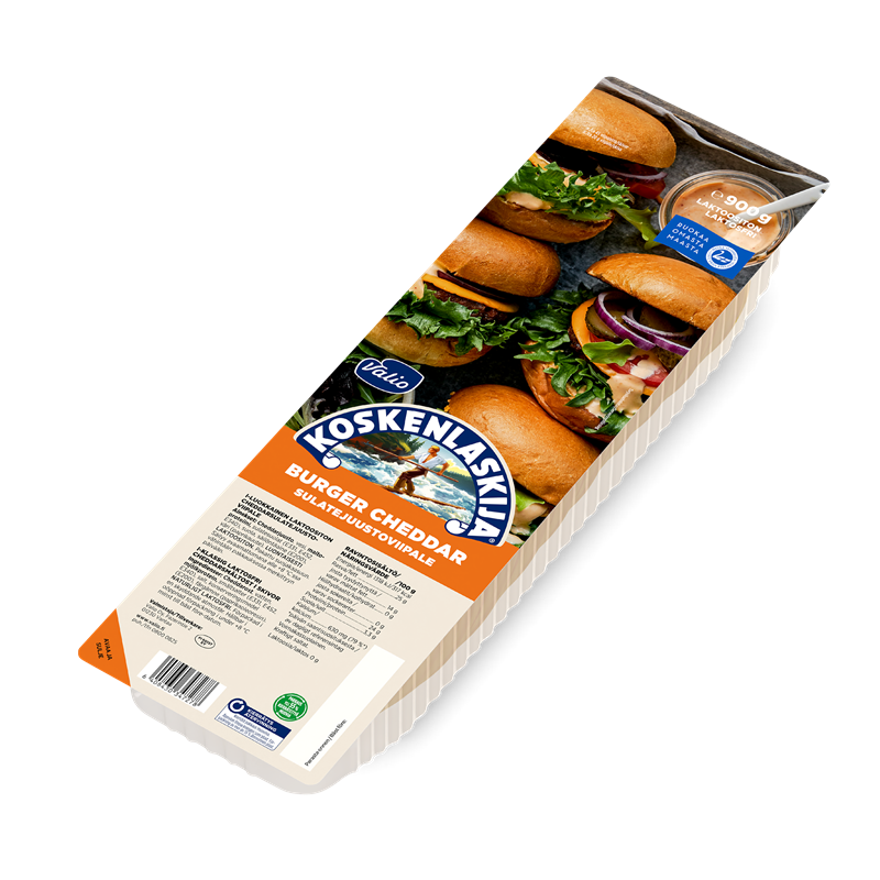 Valio Koskenlaskija® burgerviipale e900 g cheddar