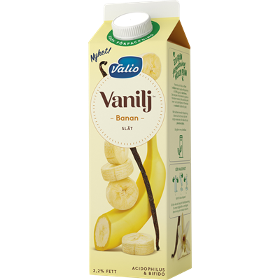Valio Vanilj™ yoghurt banan 1000g