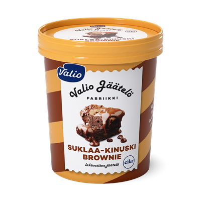 Valio jäätelö 480 ml suklaa-kinuski brownie laktoositon
