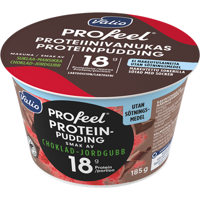 Valio PROfeel® proteinpudding choklad-jordgubb