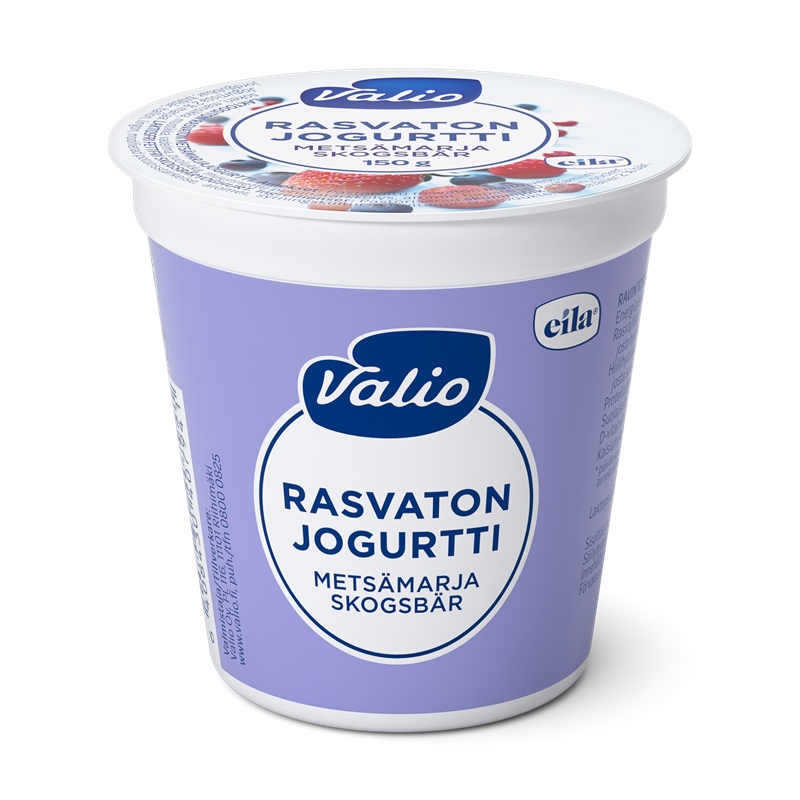 Valio jogurtti 150 g rasvaton metsämarja laktoositon (ammattikeittiöille)