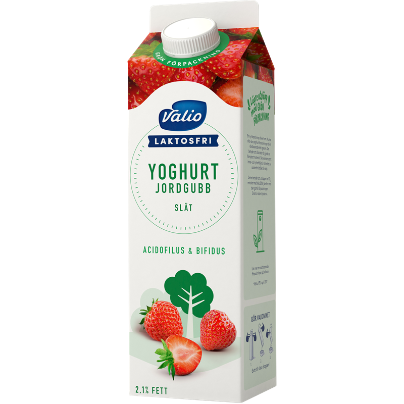 Valio Laktosfri yoghurt jordgubb 1000 g