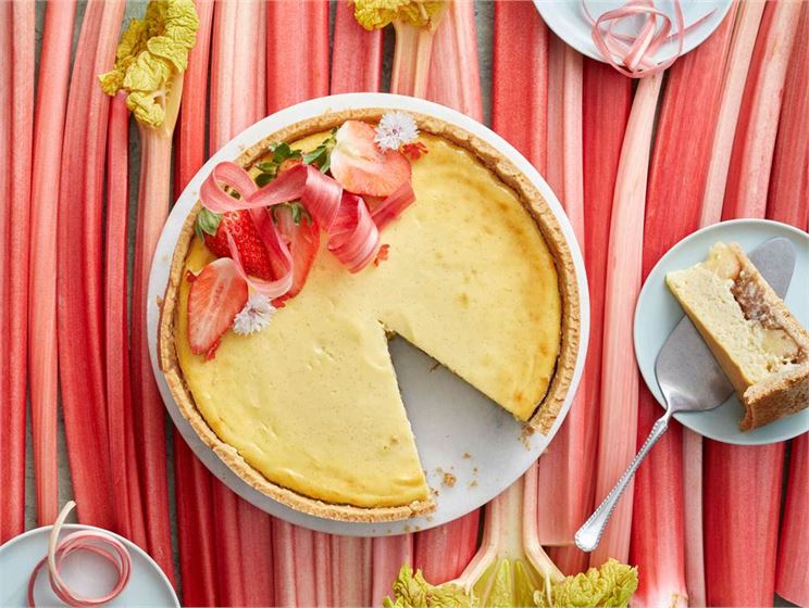 Rabarbercheesecake