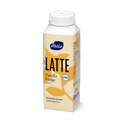 Valio Latte vanilla fudge maitokahvijuoma 2,5 dl laktoositon