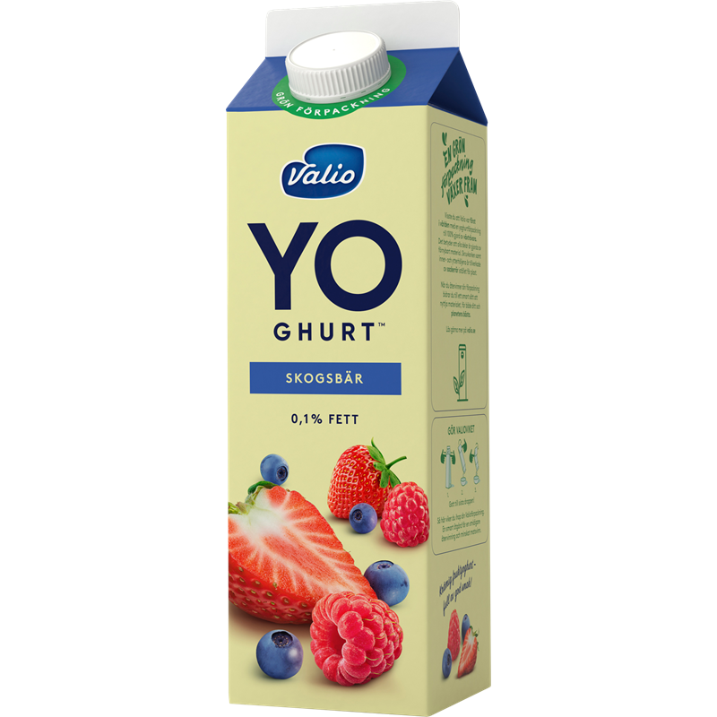 Valio YO-ghurt™ skogsbär 0,1 % 1000g