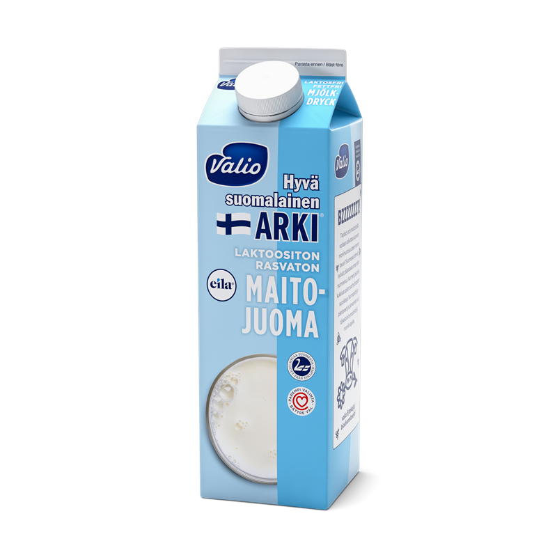 Valio Hyvä suomalainen Arki® Eila® rasvaton maitojuoma 1 l laktoositon