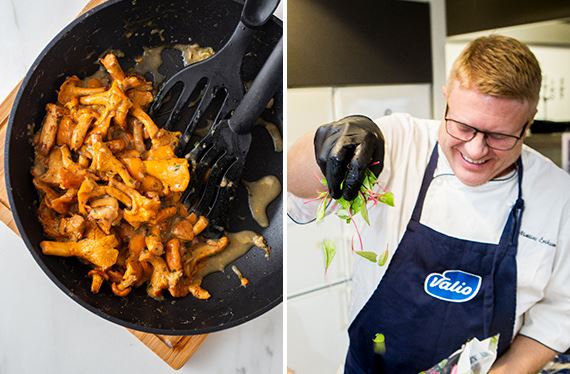 Mattias Eriksson är en erfaren kock och uppskattar att laga mat med Oddlygoods alla produkter. En av hans favoriträtter är krämig kantarellpasta.