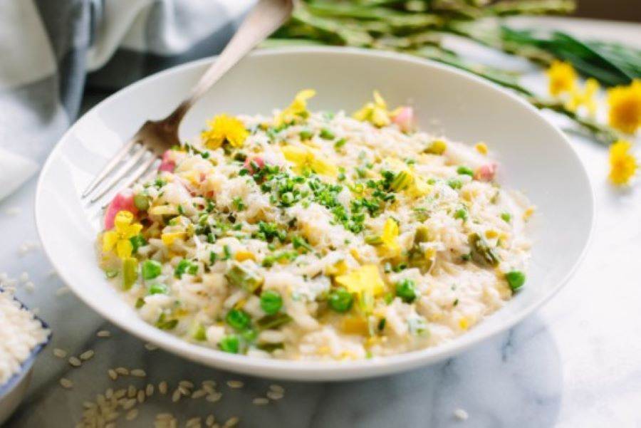 Spring Vegetable Risotto | Finlandia Cheese