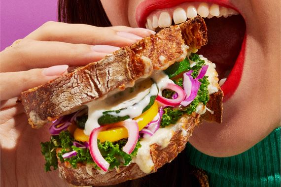 Oddlygood vegan sandwich