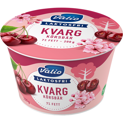 Valio Laktosfri kvarg körsbär - Valio Sverige