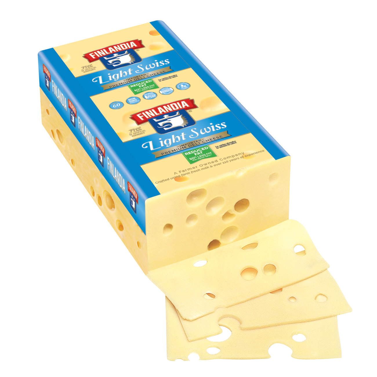 Finlandia Imported Light Swiss Finlandia Cheese
