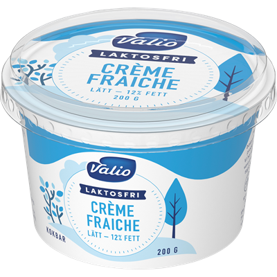 Valio Laktosfri lätt crème fraiche 12% 200 g