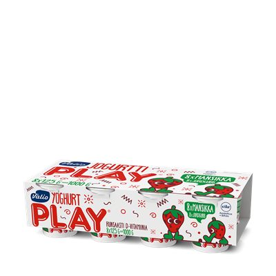 Valio Play® jogurtti 8x125 g mansikka laktoositon